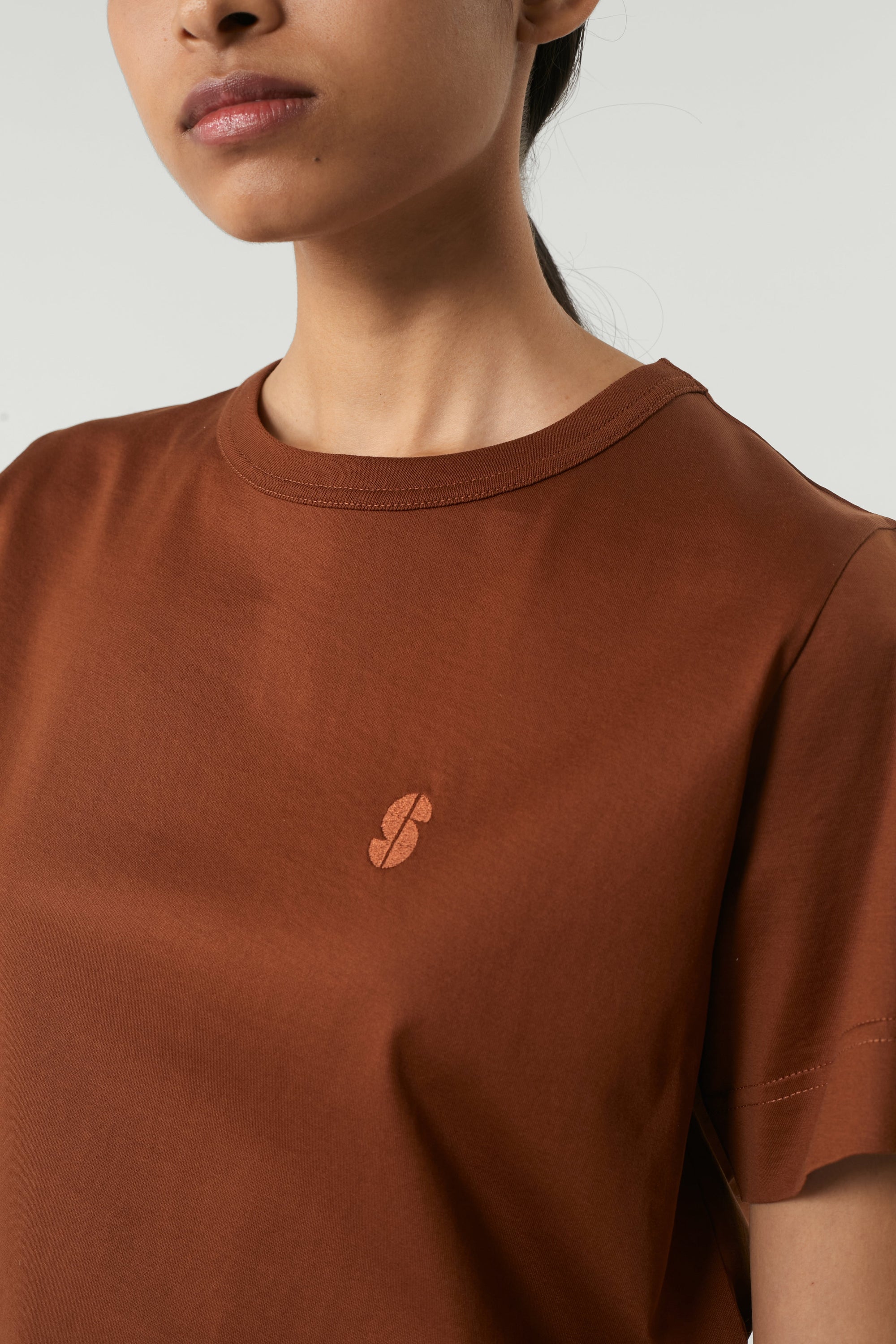 NOISETTE _ Tee-Shirt Basic - Noisette