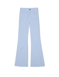 2qty RELIQUAT 75€ 100%  / Pantalon évasé Balise - Blue Light