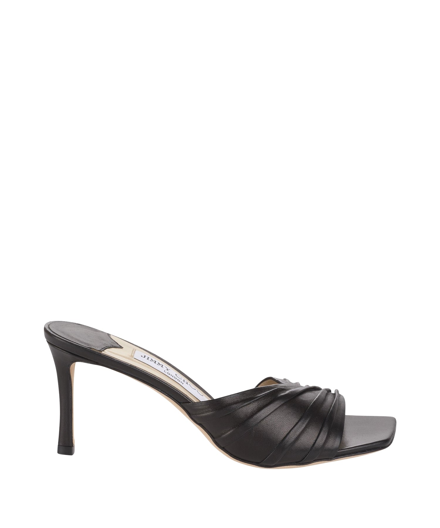 Basil 75 leather mules - Black