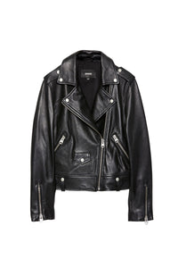 Veste perfecto Baya en cuir - Black