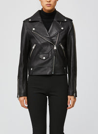 Veste perfecto Baya en cuir - Black