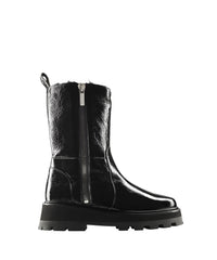Bayu leather boots - Black Intense
