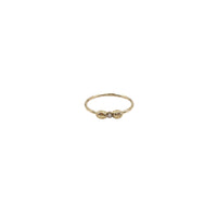 Bague en or jaune sertie de diamant - Diamant
