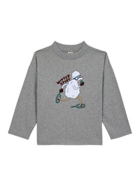 Laurel Winter cotton T-shirt - Charcoal Grey