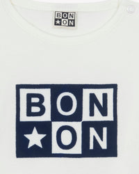 Cotton Taxi Logo T-shirt - Ecru Bonton