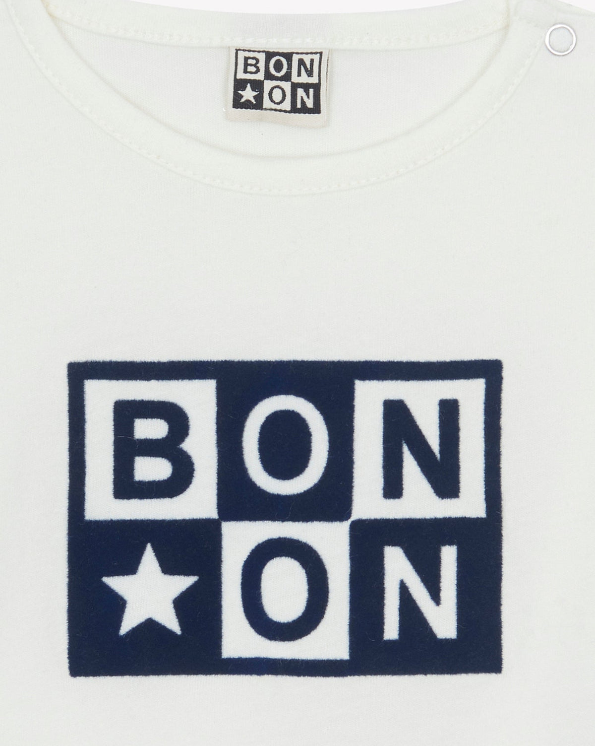 Cotton Taxi Logo T-shirt - Ecru Bonton