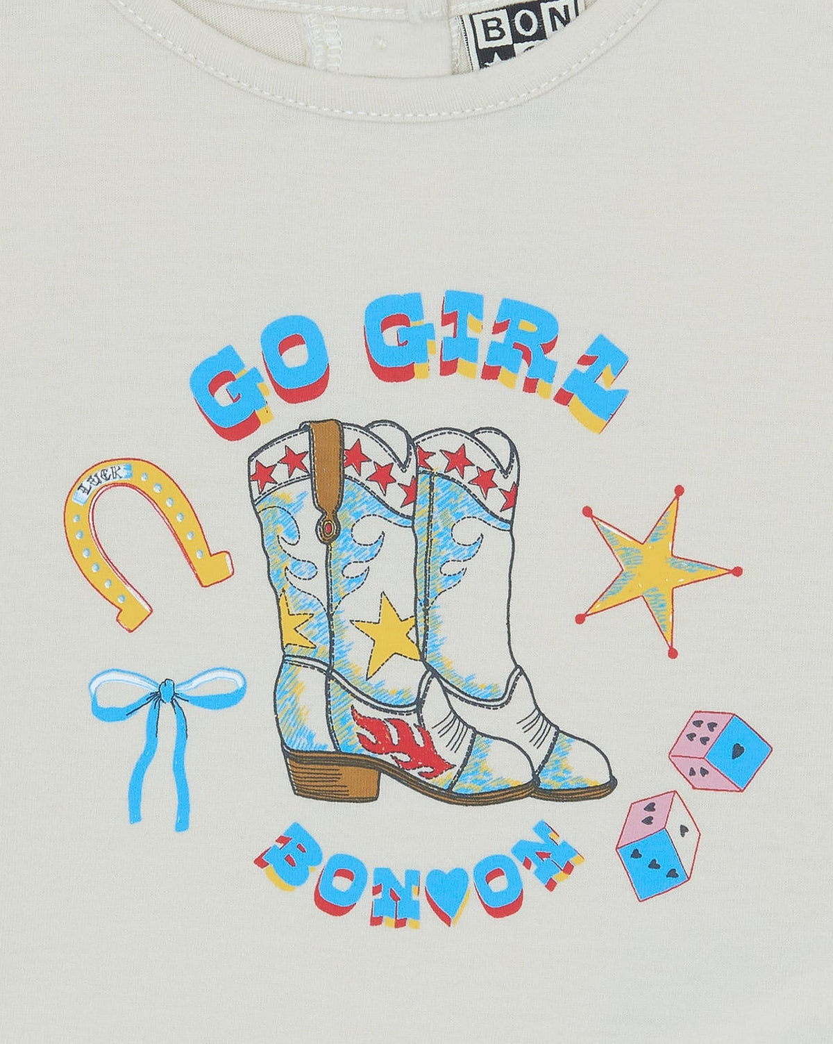 T-shirt Titty Go Girl en coton - Mouton