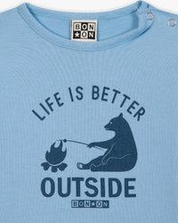 Taxi Life cotton T-shirt - Frost Blue