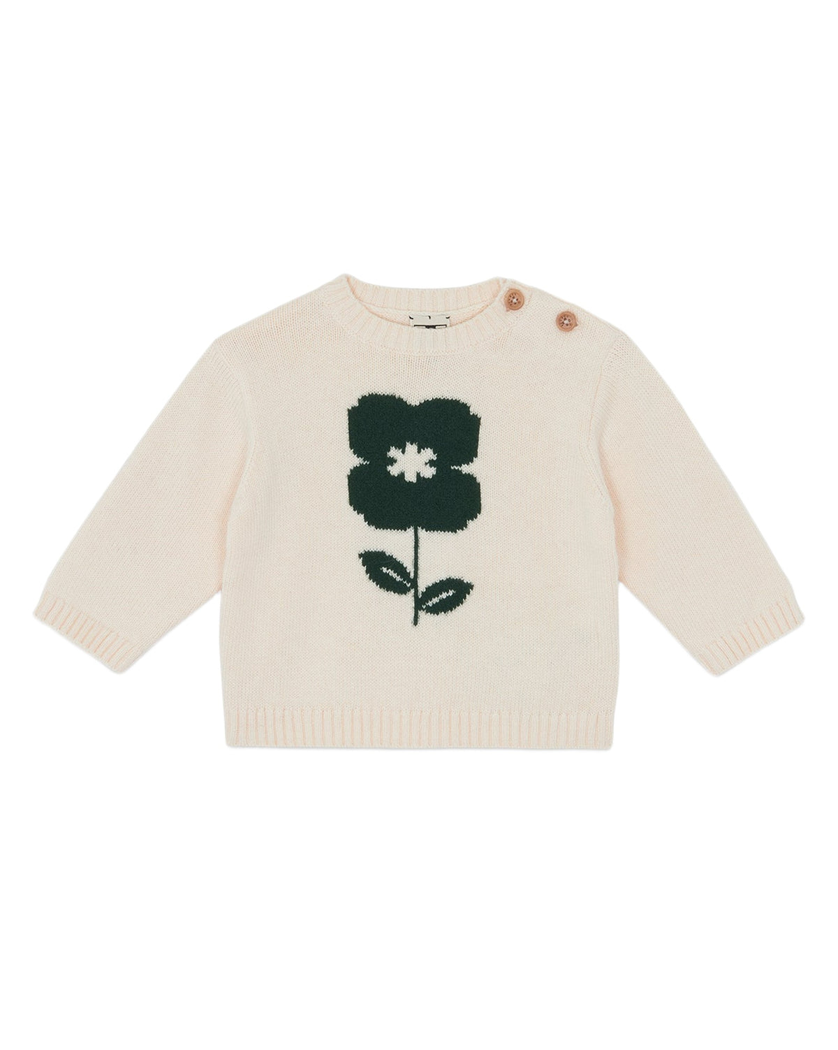 Misty Flower cotton jumper - Mouton