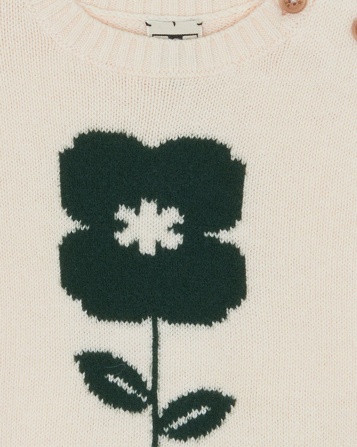 Misty Flower cotton jumper - Mouton