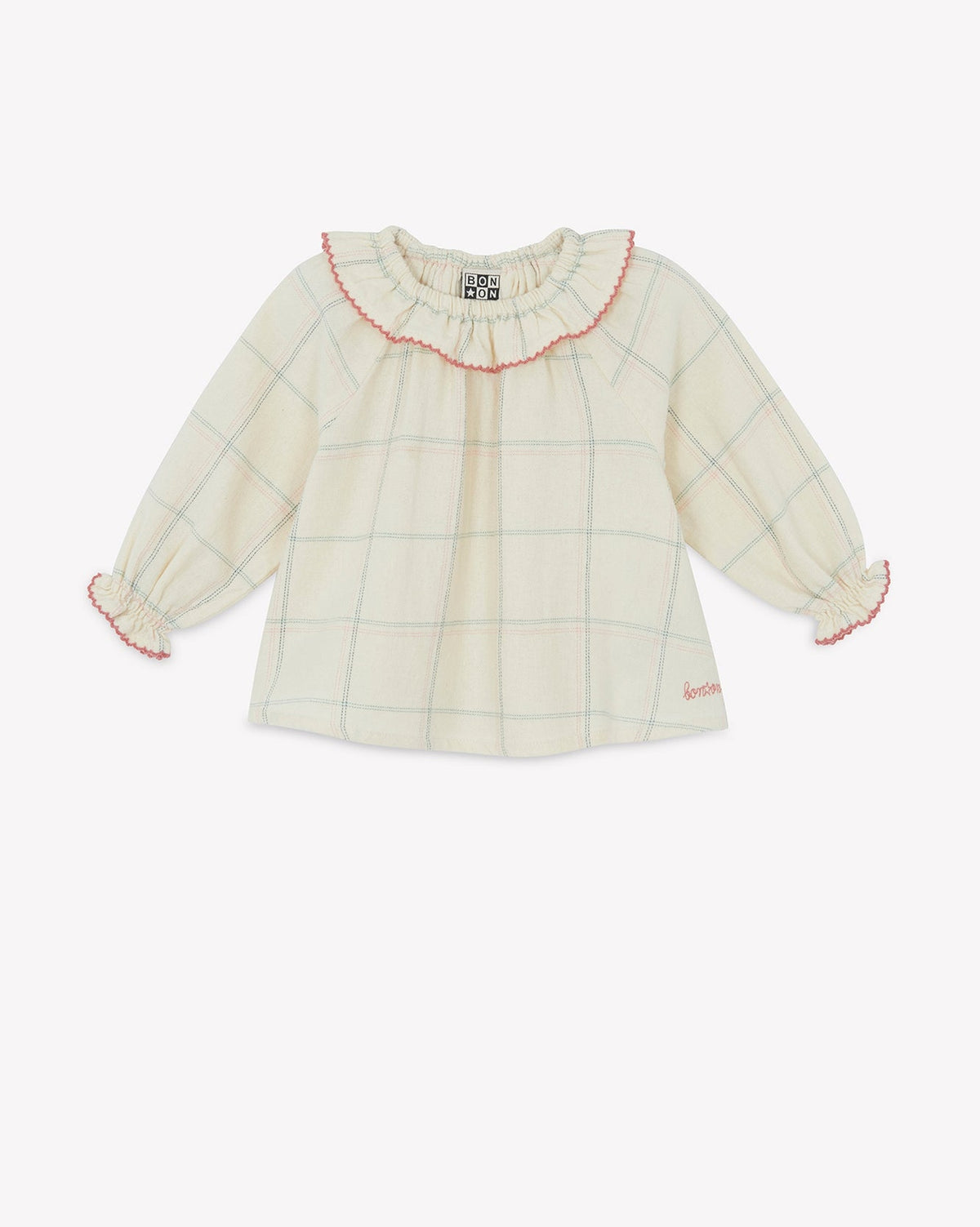 Solange cotton blouse - Winter check