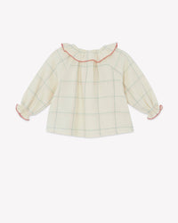 Solange cotton blouse - Winter check