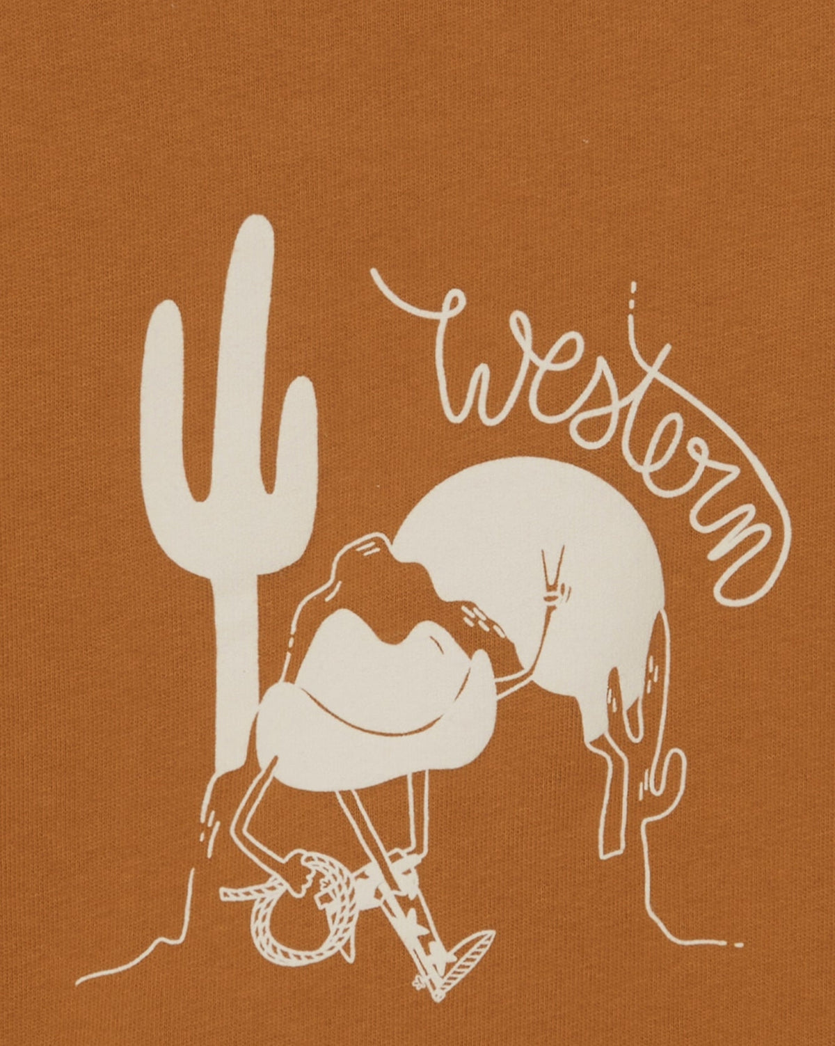 Lame Western cotton sweatshirt - Barn