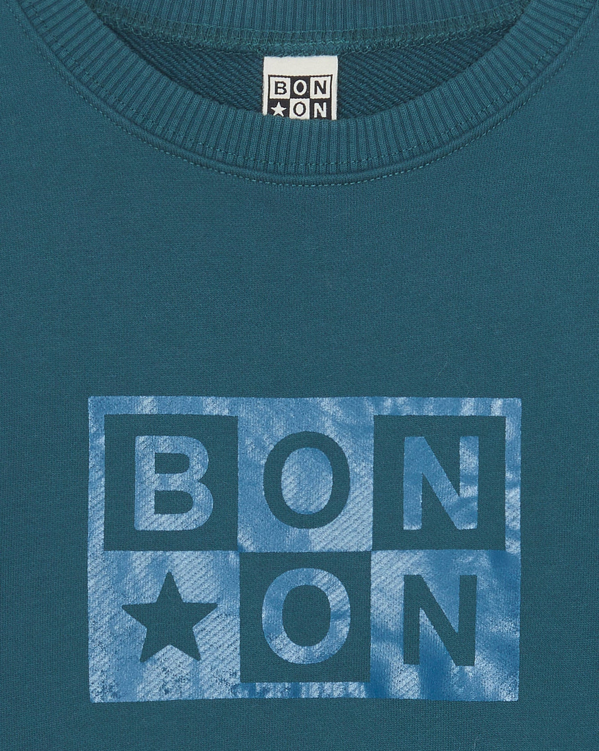 Cotton 'Smile Logo' sweatshirt - Blue Lake