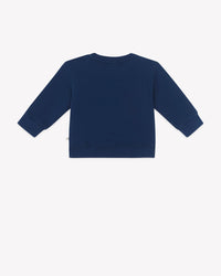 Smily Cat Fever cotton sweatshirt - Raw Blue