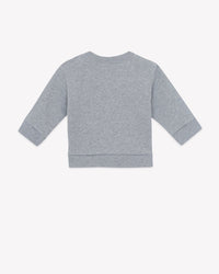 Skatebird Smily cotton sweatshirt - Heather grey
