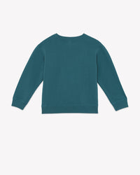 Smile Snow cotton sweatshirt - Blue Lake