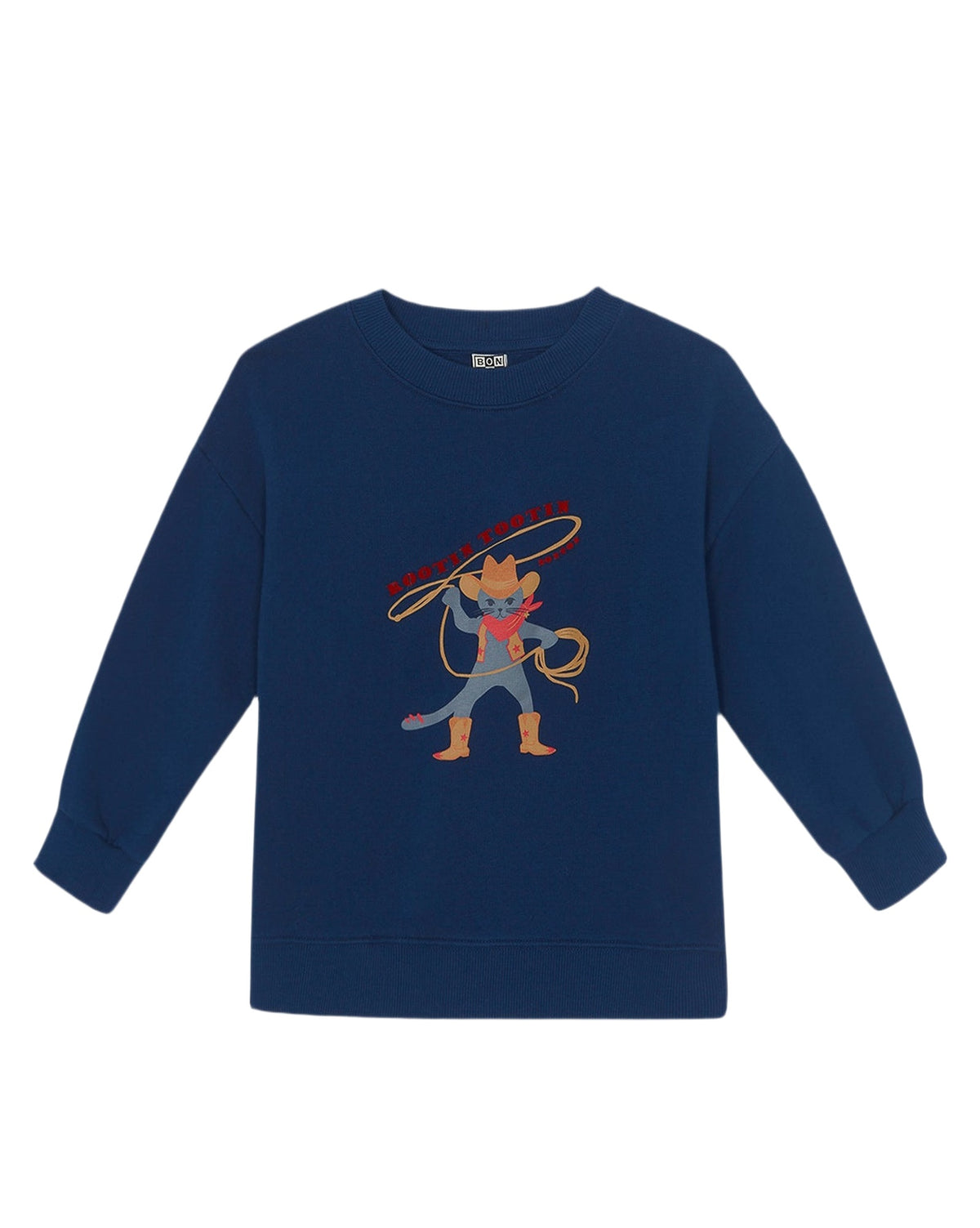 Lame Lasso cotton sweatshirt - Raw Blue