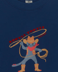 Lame Lasso cotton sweatshirt - Raw Blue