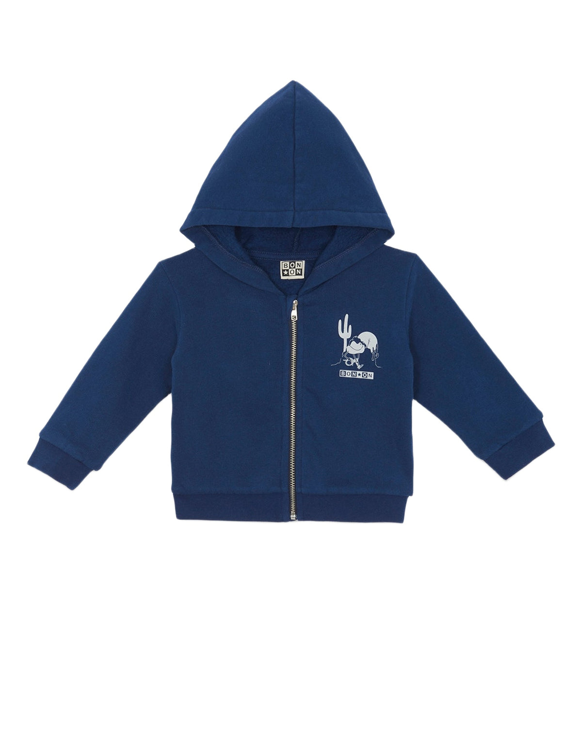 Lu Western cotton sweatshirt - Raw Blue