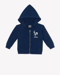 Lu Western cotton sweatshirt - Raw Blue