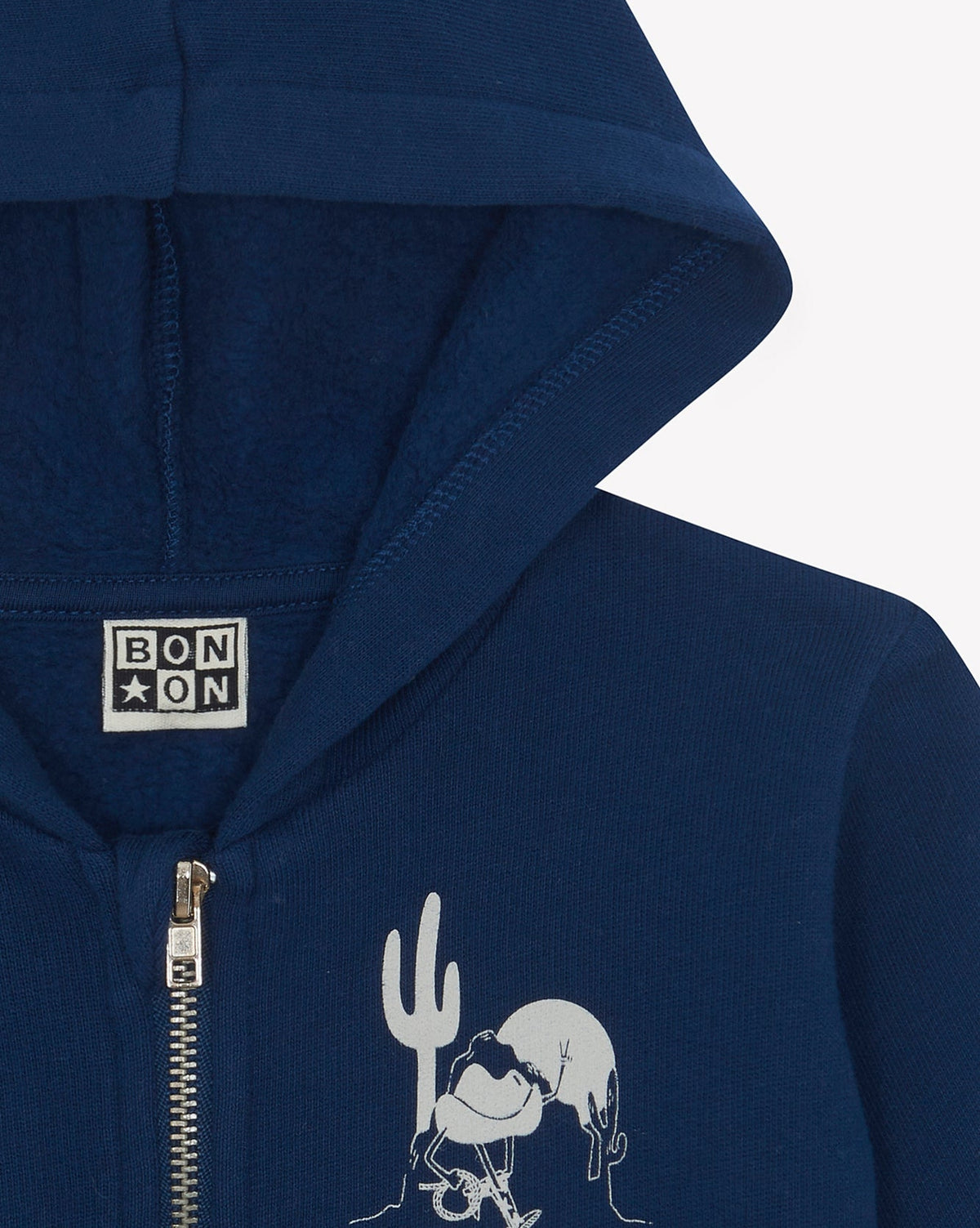 Lu Western cotton sweatshirt - Raw Blue