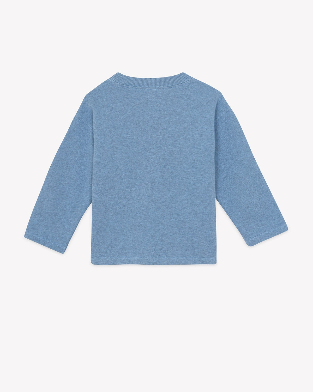 Sweatshirt Smile Mountain en coton - Bleu Givre