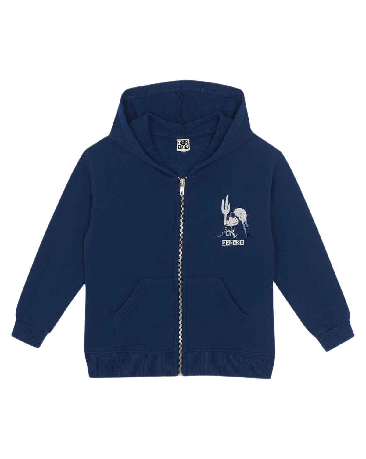 Lu Western cotton sweatshirt - Raw Blue