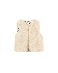 Beti Sherpa Cardigan - Ecru Bonton