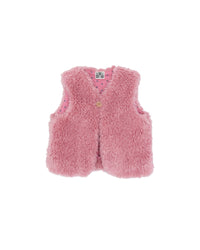 Beti Sherpa Cardigan - Pinkyee Pink