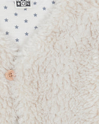 Beti Sherpa sleeveless jacket - Ecru Bonton