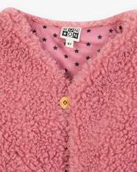 Veste Beti Sherpa sans manches - Rose Pinkyee