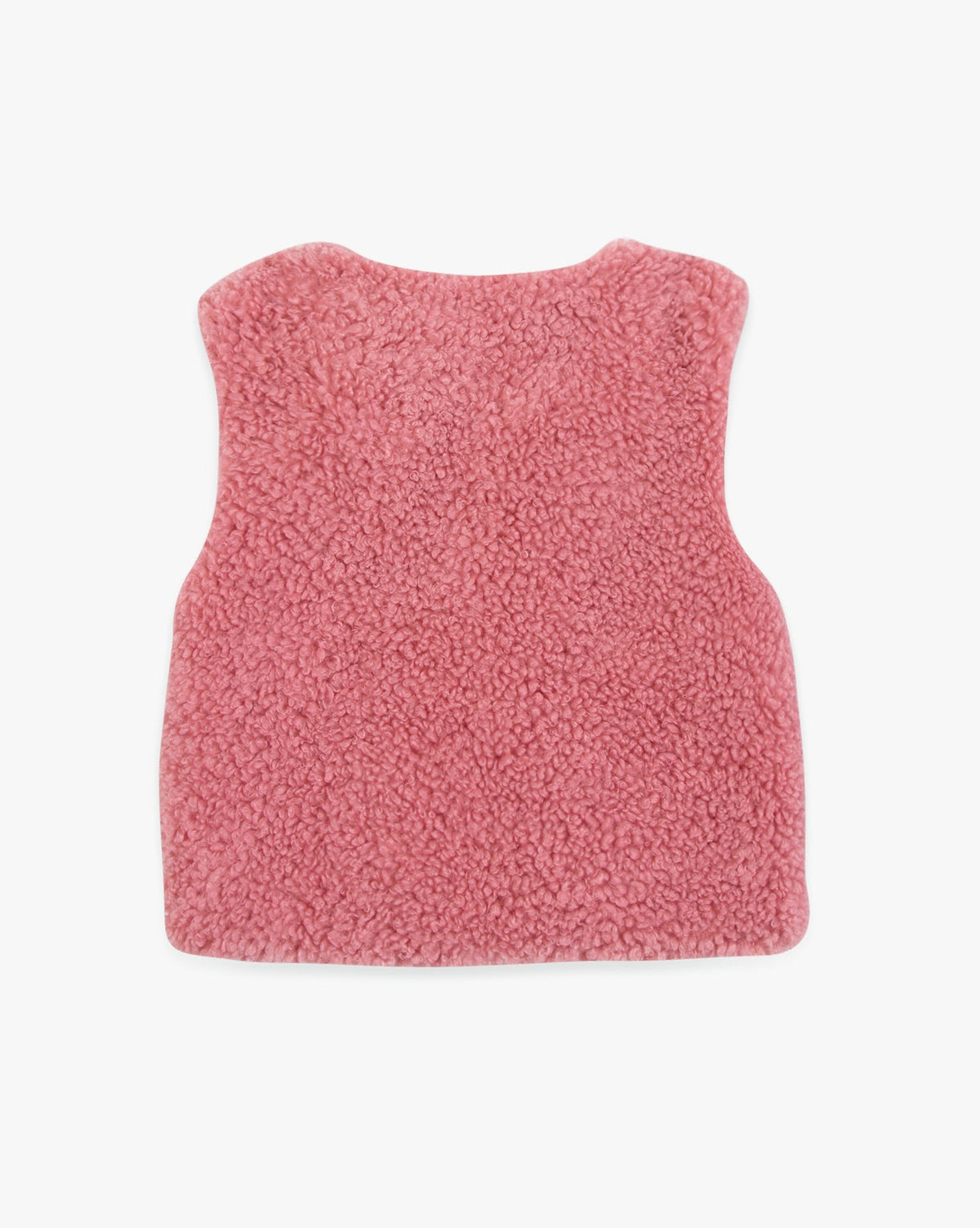 Veste Beti Sherpa sans manches - Rose Pinkyee