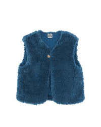 Beti Sherpa sleeveless jacket - Blue Lake