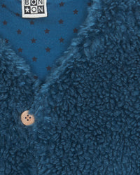 Beti Sherpa sleeveless jacket - Blue Lake