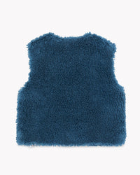 Beti Sherpa sleeveless jacket - Blue Lake