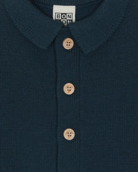 Lucien cotton cardigan - Blue Lake