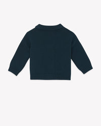 Lucien cotton cardigan - Blue Lake