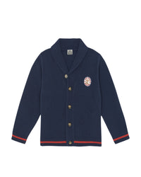 Hubert cotton cardigan - Raw Blue