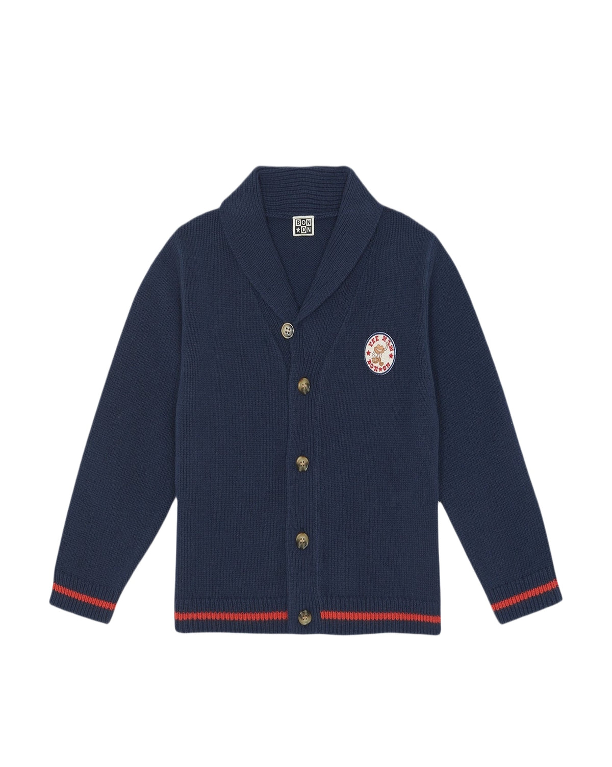 Hubert cotton cardigan - Raw Blue