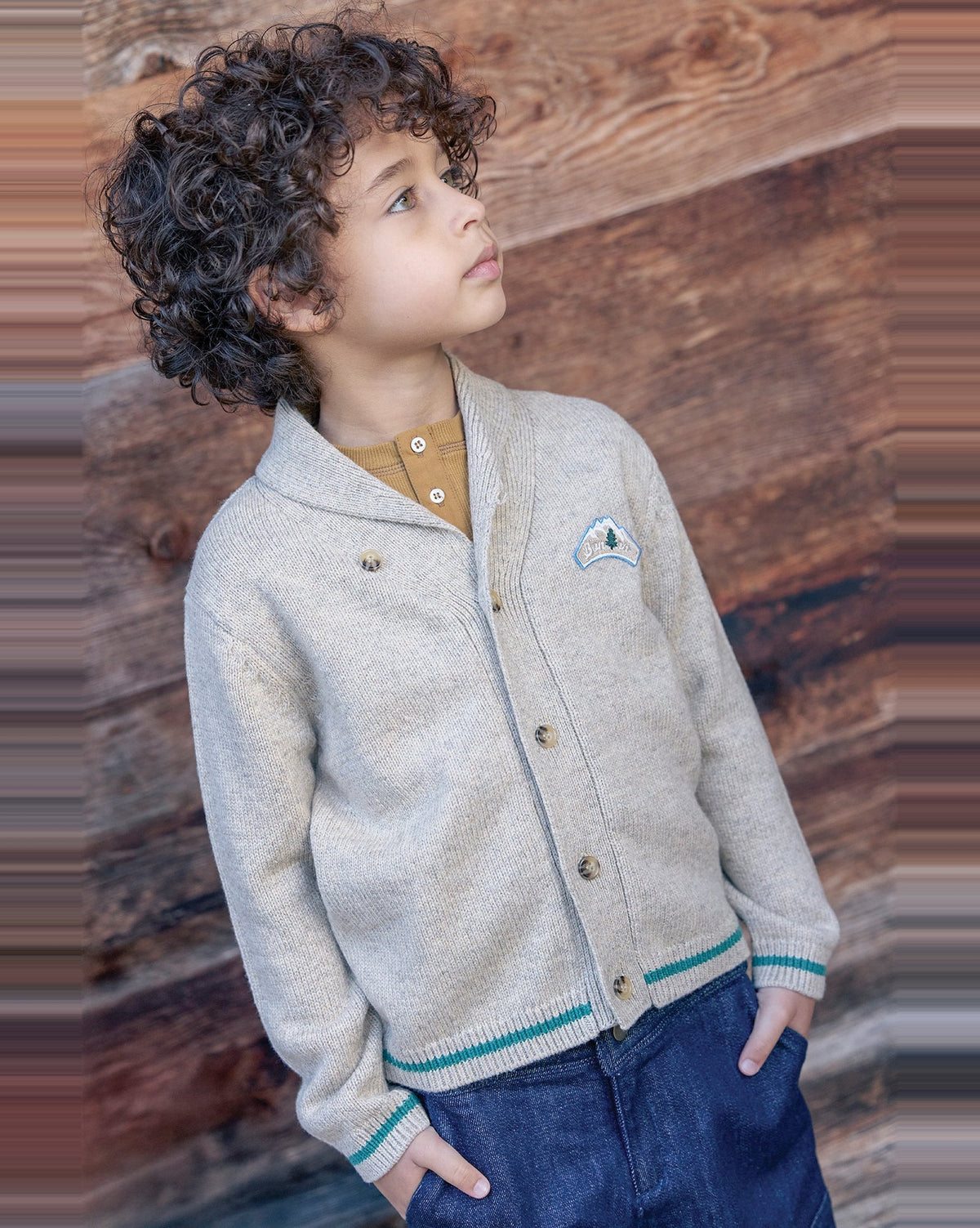 Hubert cotton cardigan - Beige Renne