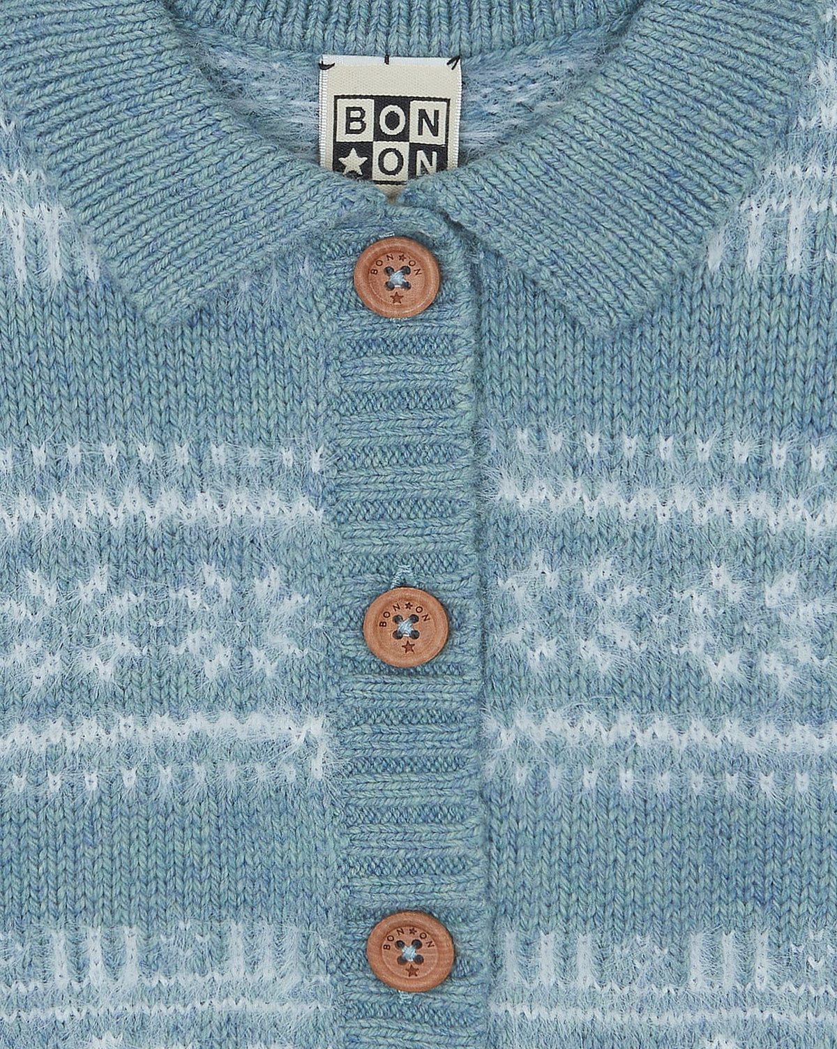 Lucien Poilu cotton cardigan - Frost Blue