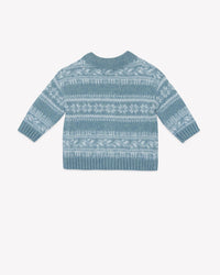 Lucien Poilu cotton cardigan - Frost Blue