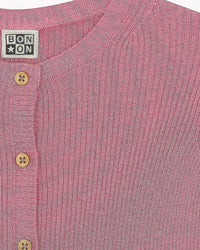 Cardigan Lotta en laine - Rose Pinkyee