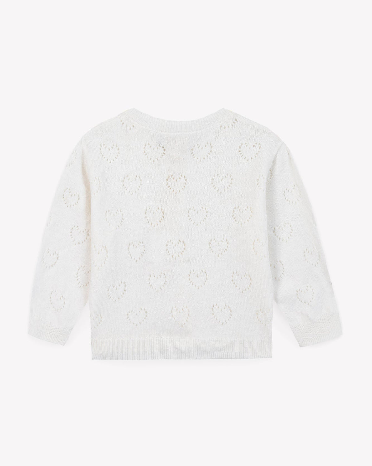 Lilet Coeur cotton cardigan - Ecru Bonton
