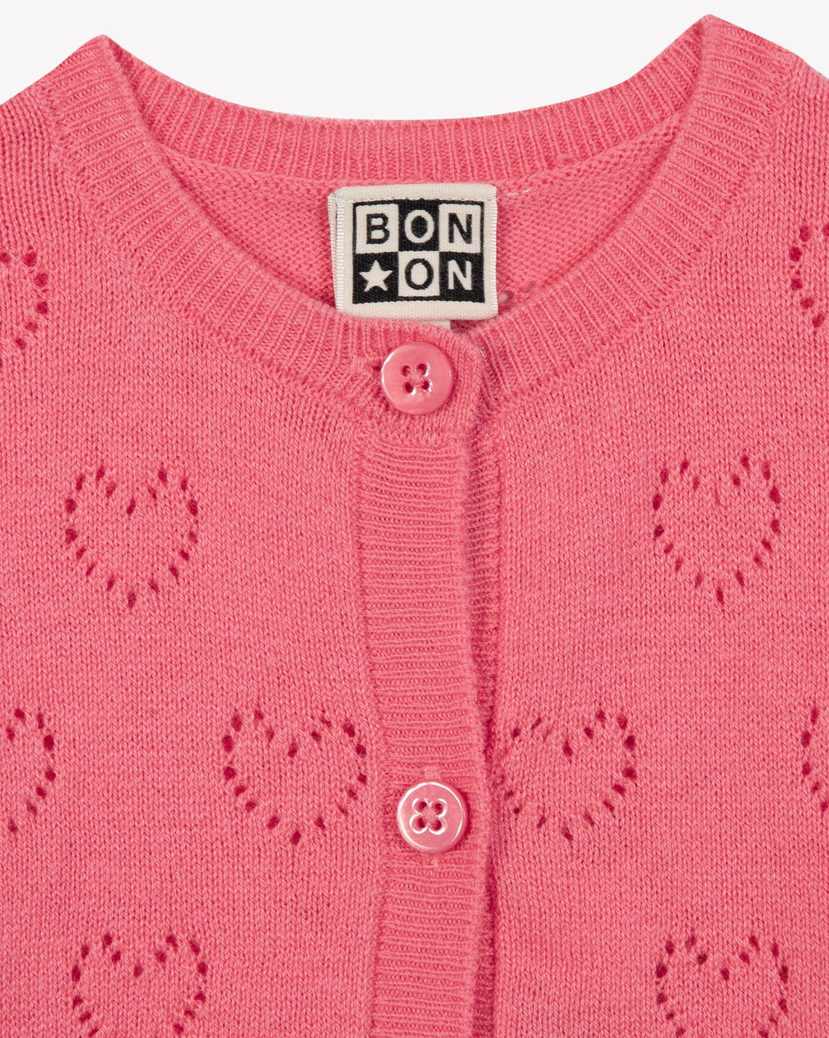 Lilet Coeur cotton cardigan - Faroe Pink