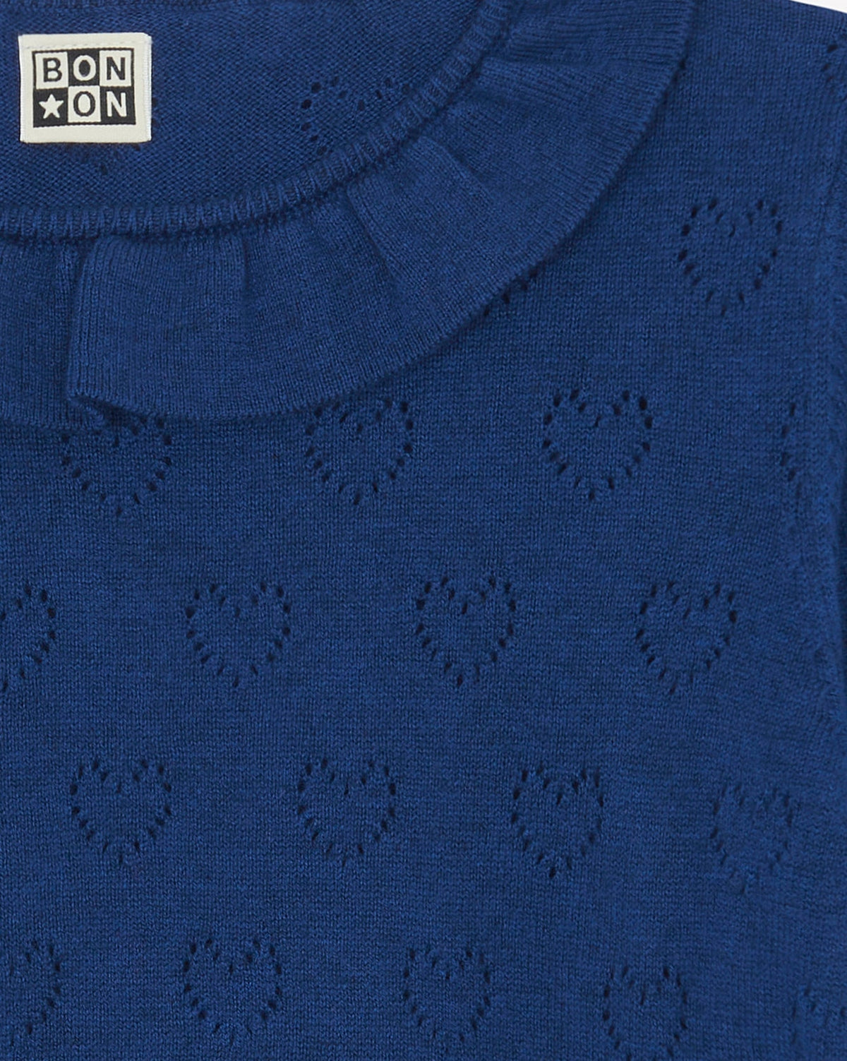 Pull Milou en coton - Bleu Brut