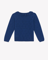 Pull Milou en coton - Bleu Brut