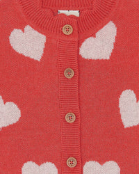Cardigan Mina en coton - Rose Faroe
