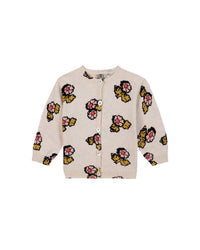 Lilet Print cotton cardigan - Fleur Faroe
